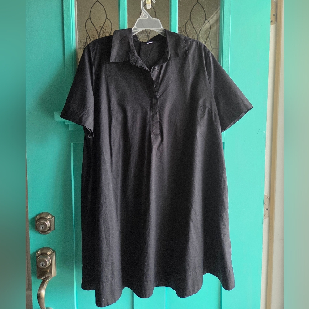 Old Navy Black Shirt Dress